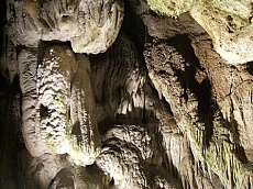 Formations in the cave Uhlovitsa